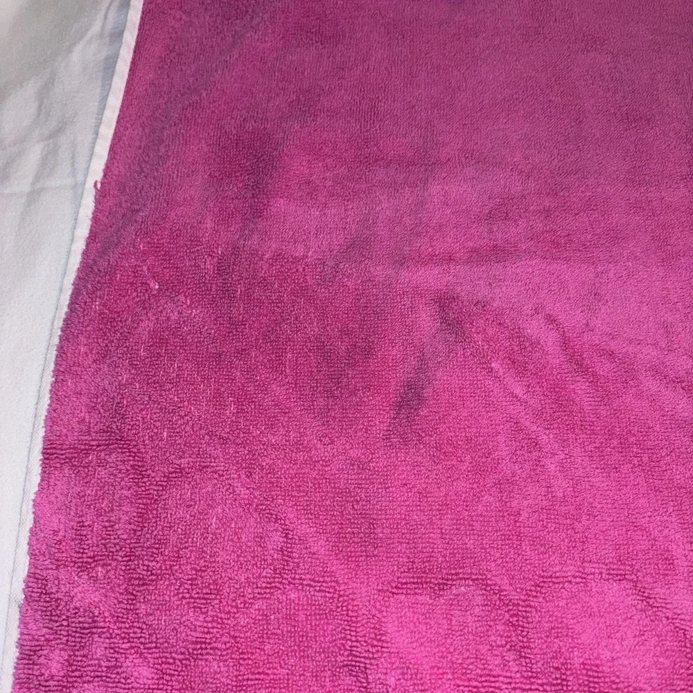 Vintage Pink Floral Hand Towel Retro Flower Pattern 16